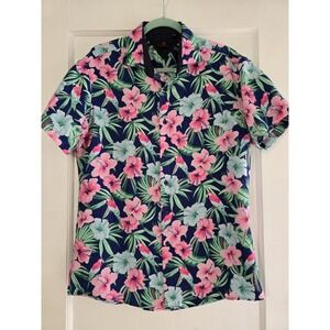 BC Collection Men's Stay‎ on Tropic Short Sleeve Shirt Sz Medium